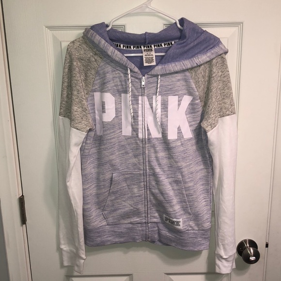 PINK Victoria's Secret Tops - PINK Victoria Secret Full Zip Hoodie